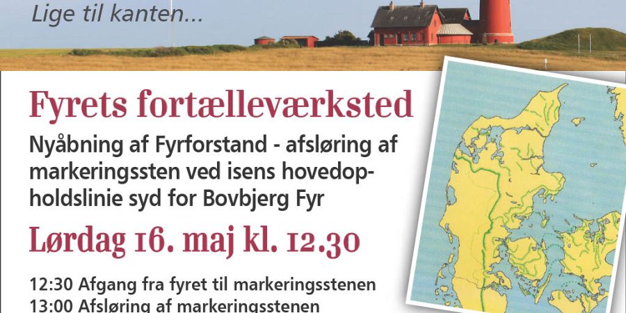 Ny markeringssten og genåbning af udstilling ved Bovbjerg Fyr