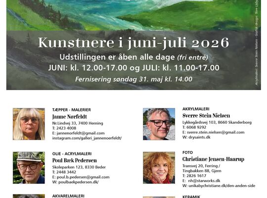 Sæsonudstillingen på Bovbjerg Fyr byder på foto, tæpper, keramik og malerier